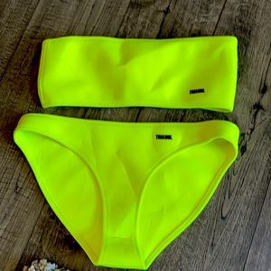 Triangl neon yellow swim